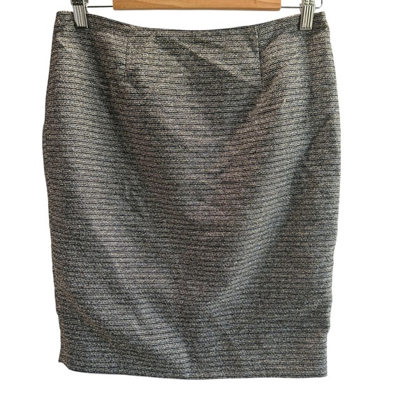 Calvin Klein‎ Pencil Skirt Metallic Sparkly Gold Career Cocktail Party 6P Chic - Picture 1 of 10